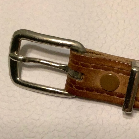 Top Grain Hand Beaded belt, “Grand Lake” 30” - Picture 4 of 6